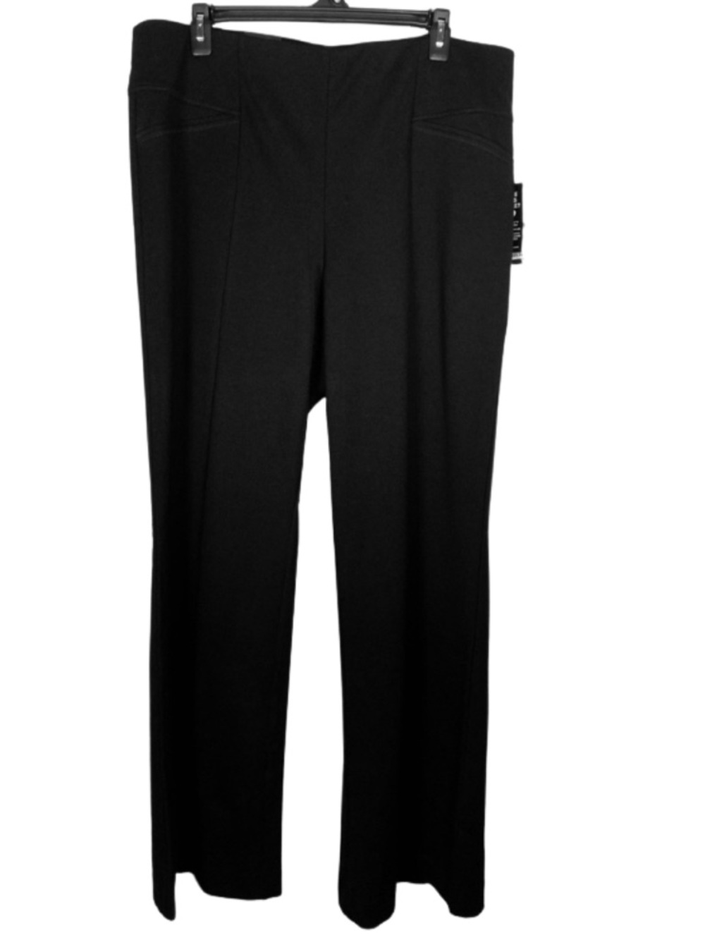 NWT INC International Concepts Black Boot Leg Curvy Fit Short Length Sz 18